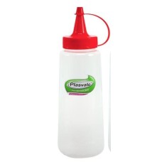 Bisnaga Plástica 250 ml - Vermelho